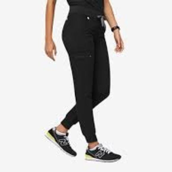 FIGS Technical Collection Zamora Jogger Scrub Pants W23SW2013P Womens Black XL/P - Picture 1 of 12